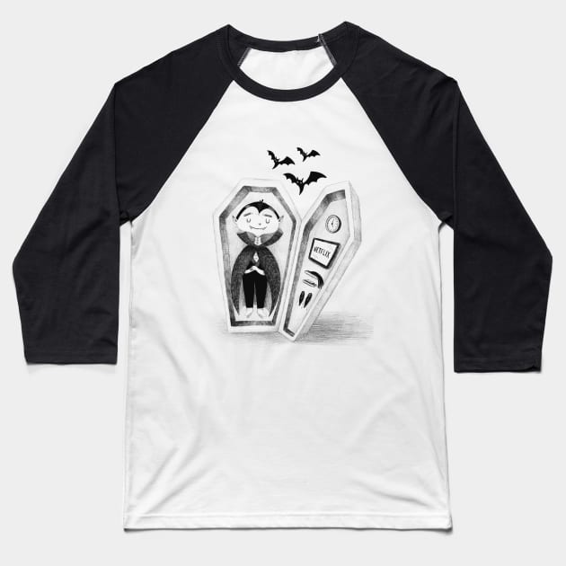 Sweet Dreams Baseball T-Shirt by Gummy Illustrations